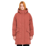 VOLCOM SLEEPI PUFF UP PARKA JACKET CHESTNUT BROWN