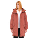 VOLCOM SLEEPI PUFF UP PARKA JACKET CHESTNUT BROWN - Image 2