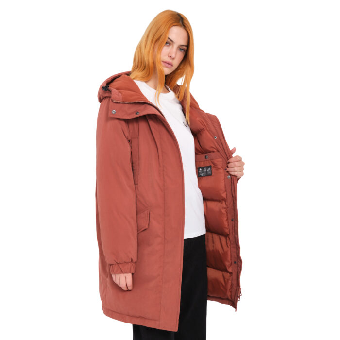VOLCOM SLEEPI PUFF UP PARKA JACKET CHESTNUT BROWN - Image 5