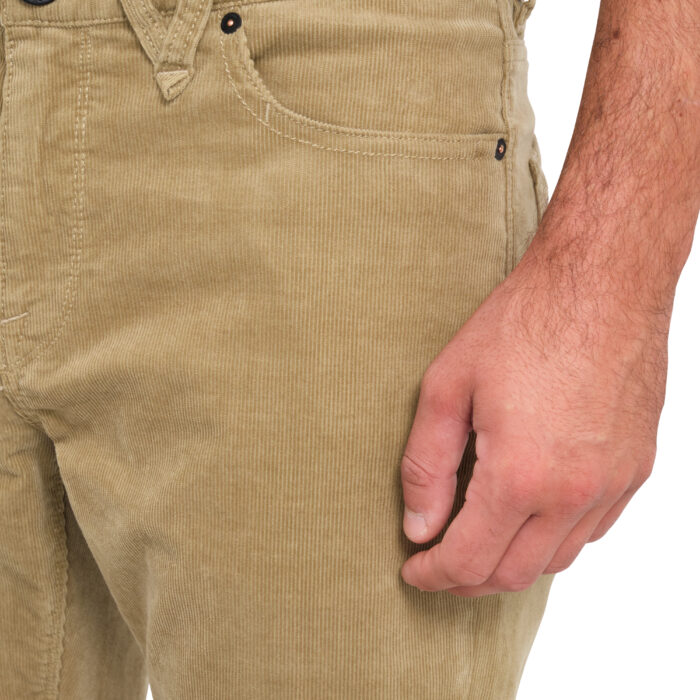 VOLCOM SOLVER 5 CORD PANT KHAKI - Image 5