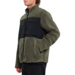 VOLCOM STORM STONE ZIP SHERPA SWEATSHIRT WINTERMOSS - Image 3
