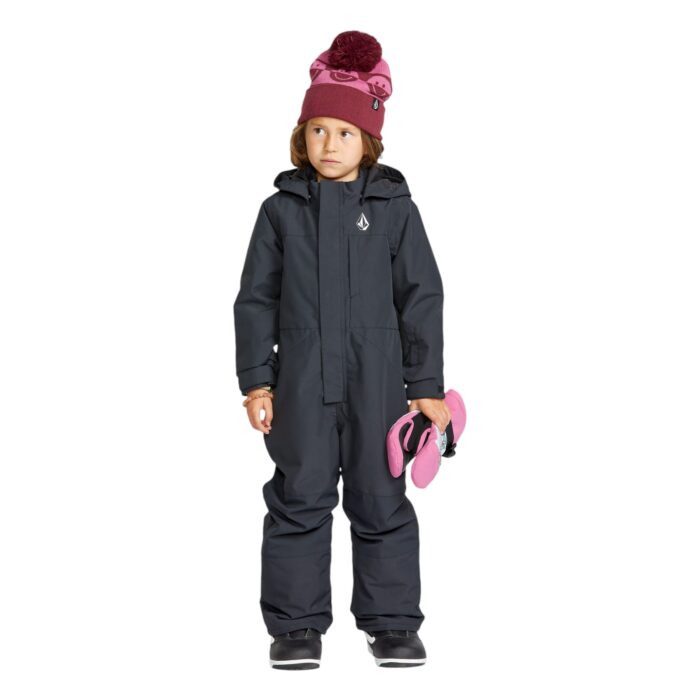 VOLCOM TODDLER ONE PIECE SNOWSUIT BLACK - Image 3
