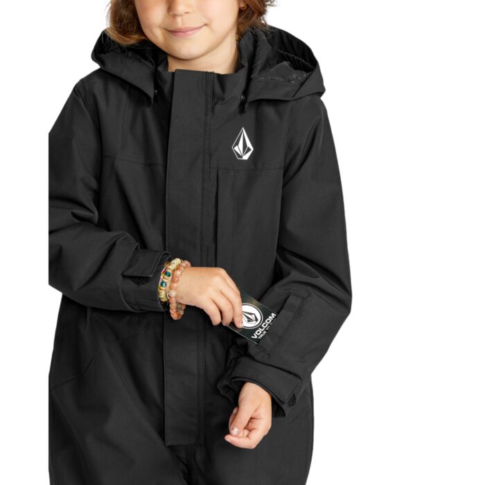 VOLCOM TODDLER ONE PIECE SNOWSUIT BLACK - Image 5