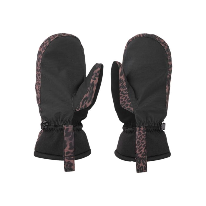 VOLCOM UPLAND WOMEN SNOW MITTENS LEOPARD - Image 2