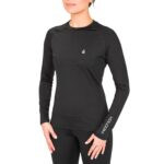 VOLCOM W V-SCIENCE CREW BASE LAYER TOP BLACK