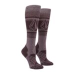 VOLCOM WOMEN STONE LINES OTC SNOW SOCKS DUSTY LAVENDER