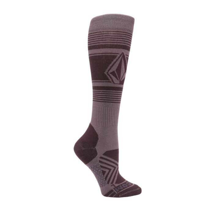 VOLCOM WOMEN STONE LINES OTC SNOW SOCKS DUSTY LAVENDER - Image 2