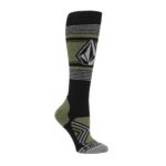 VOLCOM WOMEN STONE LINES OTC SNOW SOCKS LICHEN GREEN - Image 2