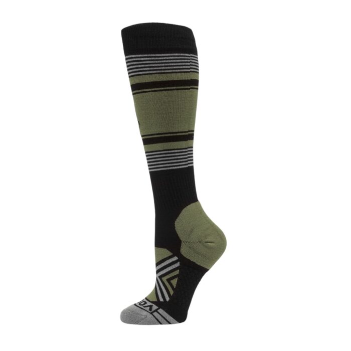 VOLCOM WOMEN STONE LINES OTC SNOW SOCKS LICHEN GREEN - Image 3