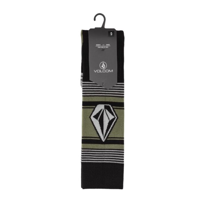 VOLCOM WOMEN STONE LINES OTC SNOW SOCKS LICHEN GREEN - Image 4