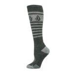 VOLCOM WOMEN STRIKER WOOL BLEND OTC SNOW SOCKS BLACK - Image 3