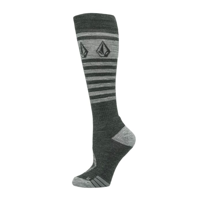 VOLCOM WOMEN STRIKER WOOL BLEND OTC SNOW SOCKS BLACK - Image 3