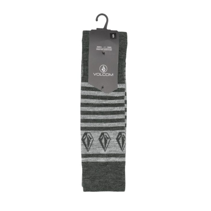 VOLCOM WOMEN STRIKER WOOL BLEND OTC SNOW SOCKS BLACK - Image 4
