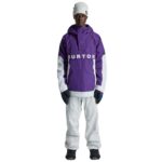 BURTON FROSTNER 2L ANORAK SNOW JACKET IMPERIAL PURPLE STOUT WHITE - Image 3