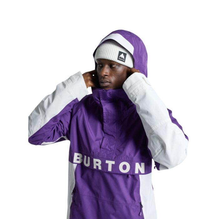 BURTON FROSTNER 2L ANORAK SNOW JACKET IMPERIAL PURPLE STOUT WHITE - Image 9