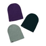 BURTON RECYCLED DND 3 PACK BEANIES DEEP EMERALD PETROL GREEN IMPERIAL PURPLE - Image 2