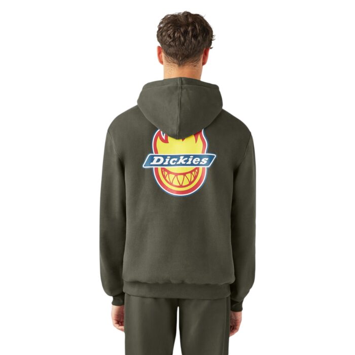 DICKIES X SPITFIRE HOODIE OLIVE GREEN - Image 2