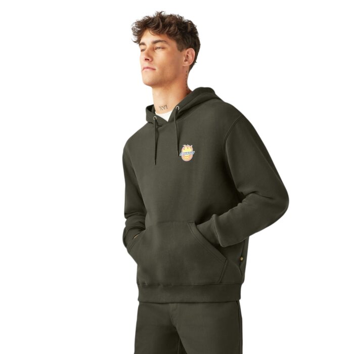 DICKIES X SPITFIRE HOODIE OLIVE GREEN - Image 3