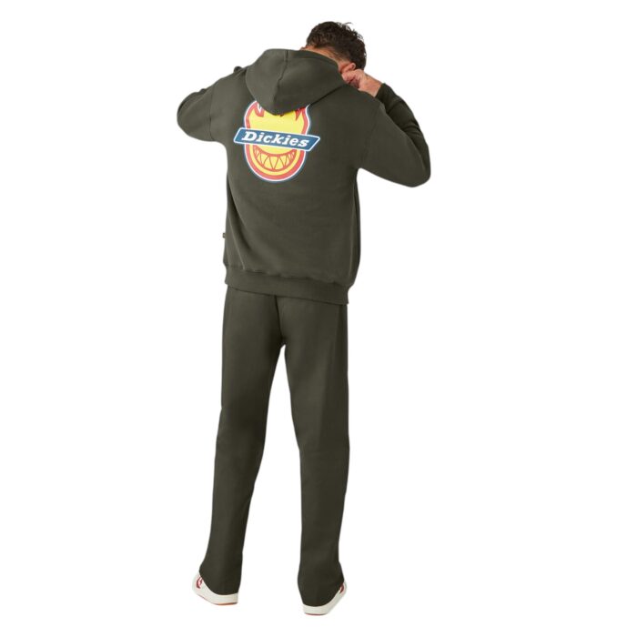 DICKIES X SPITFIRE HOODIE OLIVE GREEN - Image 6