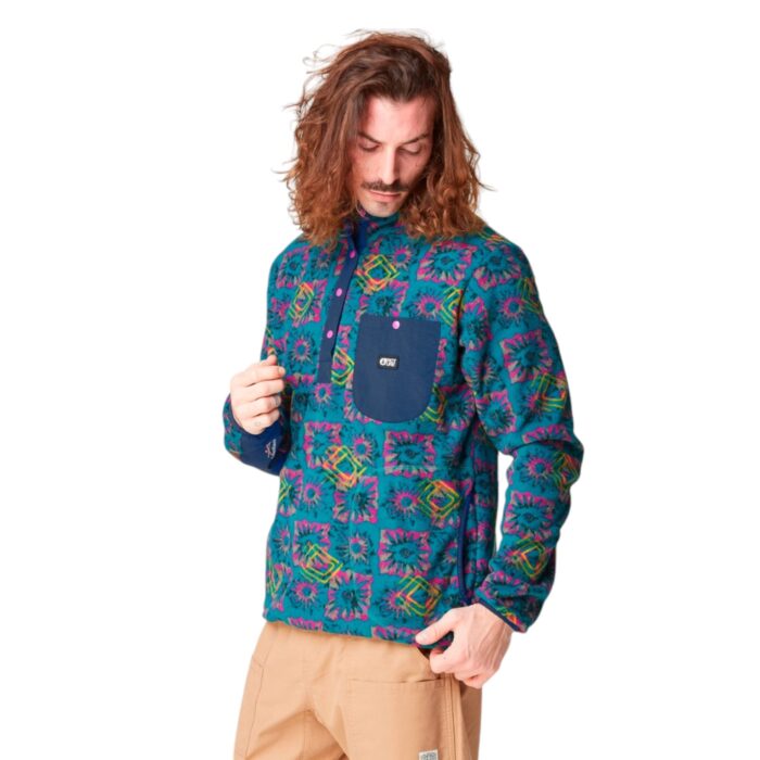 PICTURE ORAVIK QUARTER FLEECE A FIZZY PRINT - Image 4