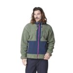 PICTURE PEMBERTON ZIP FLEECE GREEN SPRAY DARK BLUE - Image 3