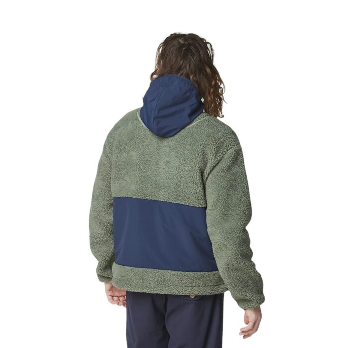 PICTURE PEMBERTON ZIP FLEECE GREEN SPRAY DARK BLUE - Image 4