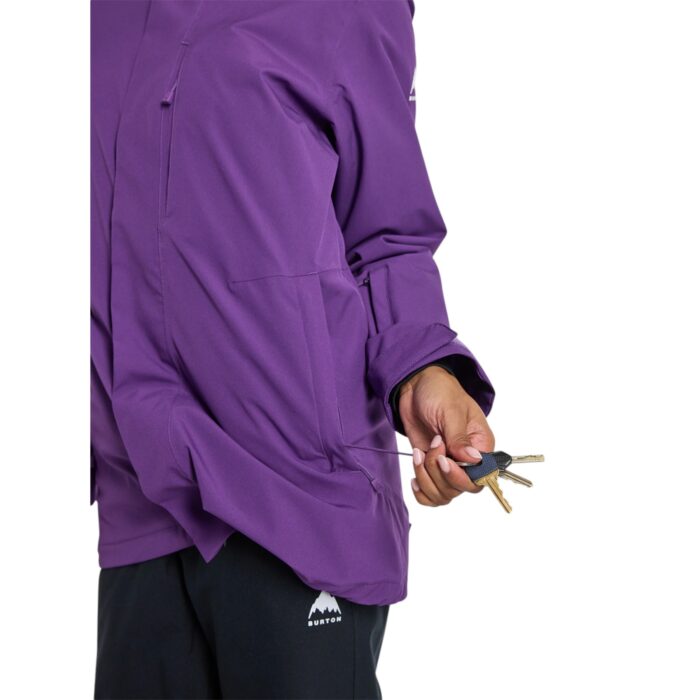 BURTON W JET RIDGE SNOW JACKET IMPERIAL PURPLE - Image 9