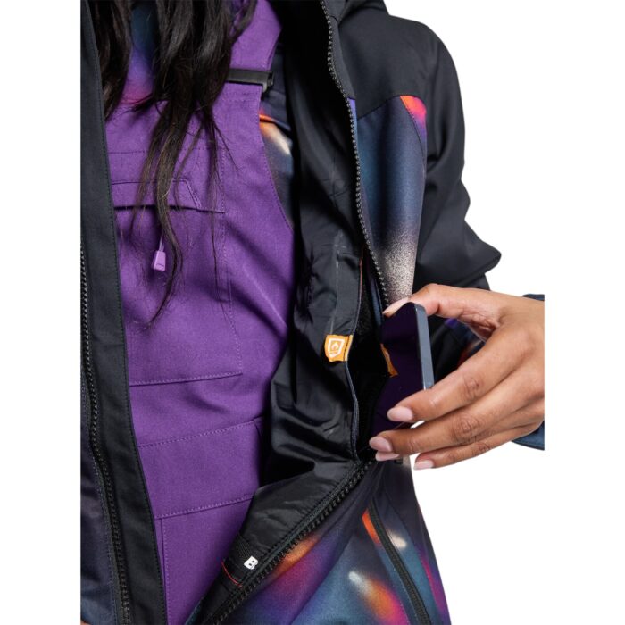 BURTON W LELAH SNOW JACKET TRUE BLACK COMETS - Image 8
