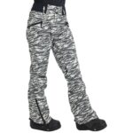 BURTON W MARCY HIGH RISE SNOWBOARD PANT ZEBRA CAMO - Image 4
