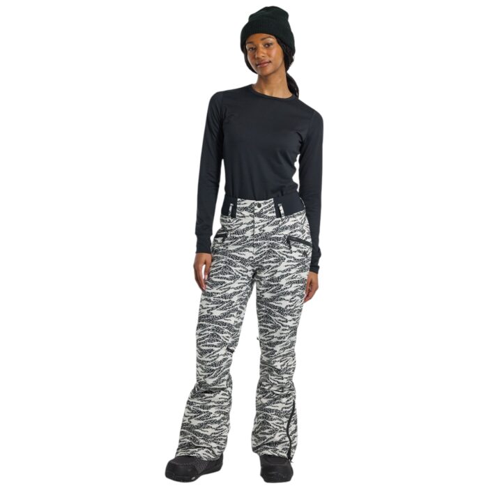 BURTON W MARCY HIGH RISE SNOWBOARD PANT ZEBRA CAMO - Image 7