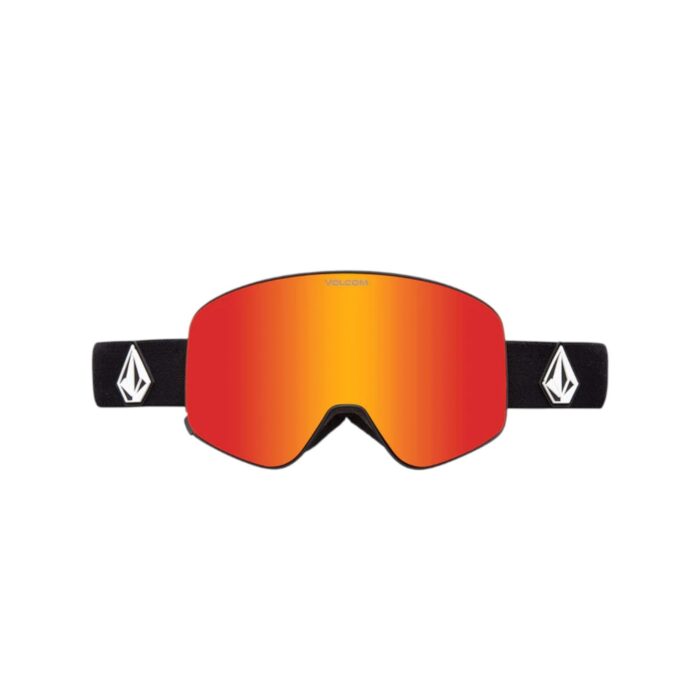 VOLCOM ODYSSEY SNOW GOGGLES MATTE BLACK RED CHROME + BONUS LENS YELLOW - Image 7