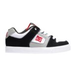 DC YOUTH PURE SHOES WHITE BLACK RED