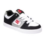 DC YOUTH PURE SHOES WHITE BLACK RED - Image 2
