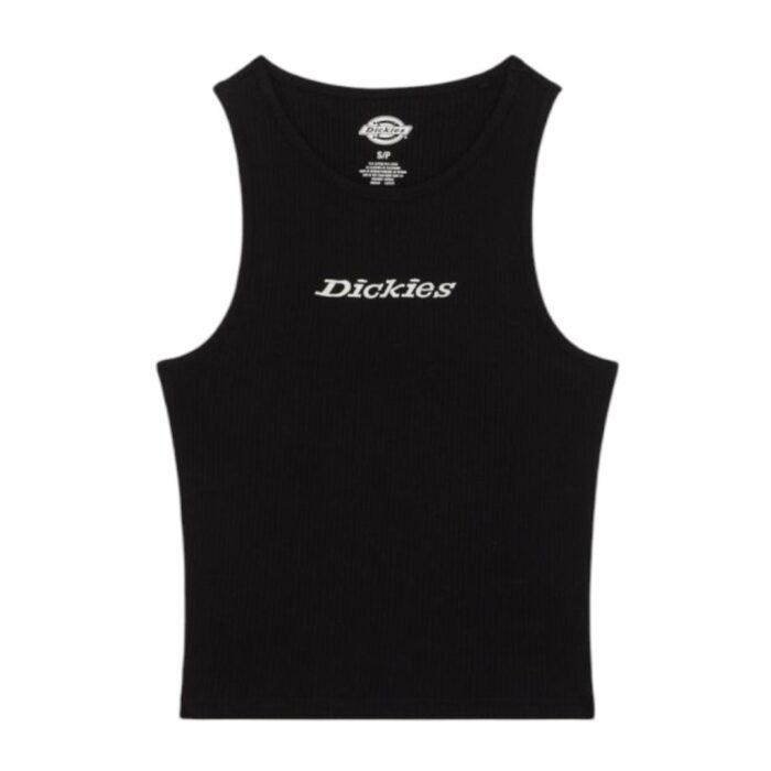 DICKIES RIB WOMEN TANK TOP BLACK - Image 5