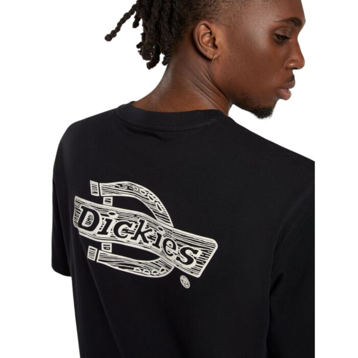 DICKIES WOOD LOGO T-SHIRT BLACK - Image 4