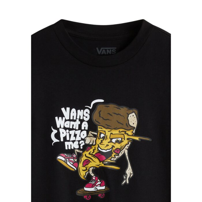VANS BOYS PIZZA ME T-SHIRT BLACK - Image 3