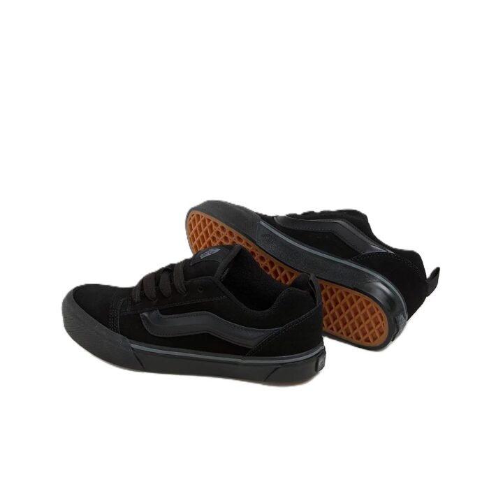 VANS JUNIOR KNU SKOOL SHOES BLACK CASTLEROCK - Image 3