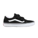 VANS JUNIOR OLD SKOOL V SHOES BLACK TRUE WHITE