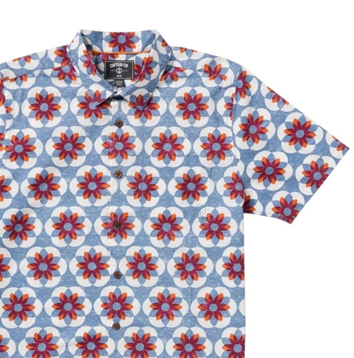 CAPTAIN FIN CAPTAINS PRINT PACK SHIRT CORONET BLUE - Image 3