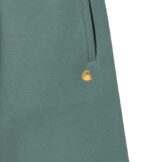 CARHARTT CHASE SWEAT SHORT SILVER PINE GOLD - Image 3