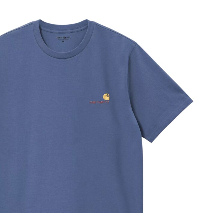 CARHARTT WIP AMERICAN SCRIPT T-SHIRT BLUE IRIS - Image 3