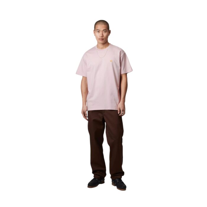 CARHARTT WIP CHASE T-SHIRT AIR PINK GOLD - Image 5