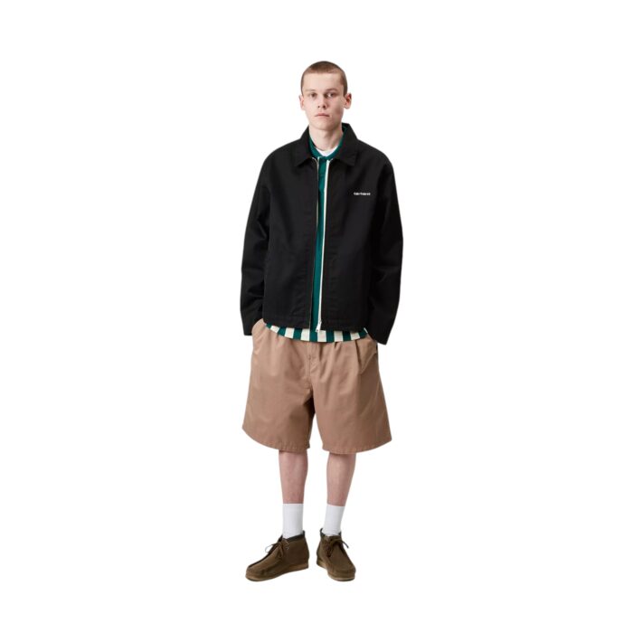 CARHARTT WIP MODULE SCRIPT JACKET BLACK WHITE RINSED - Image 5