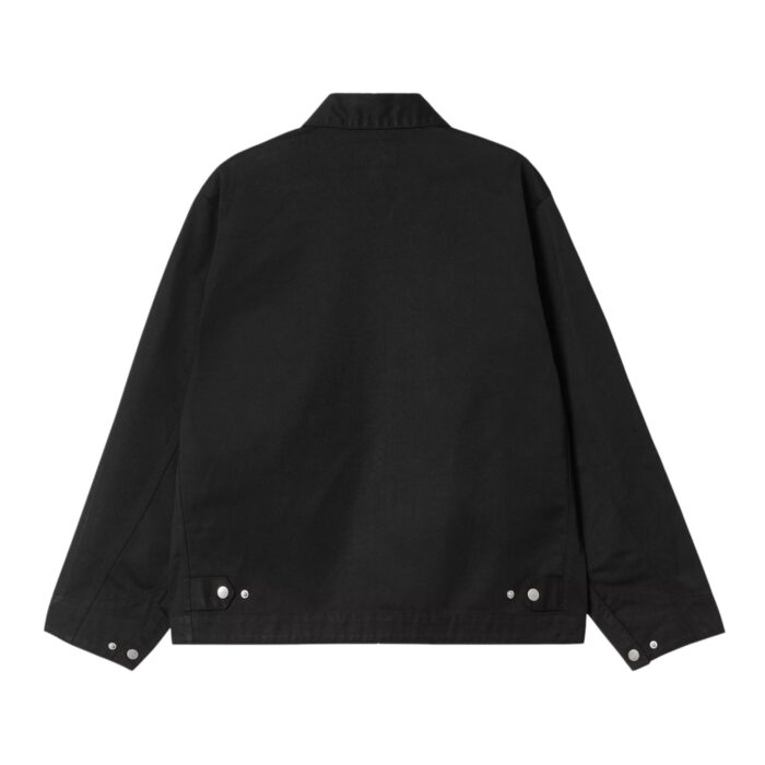 CARHARTT WIP MODULE SCRIPT JACKET BLACK WHITE RINSED - Image 2