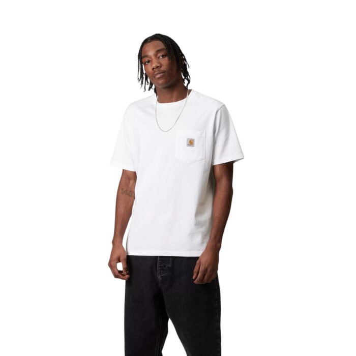 CARHARTT WIP POCKET T-SHIRT WHITE - Image 5