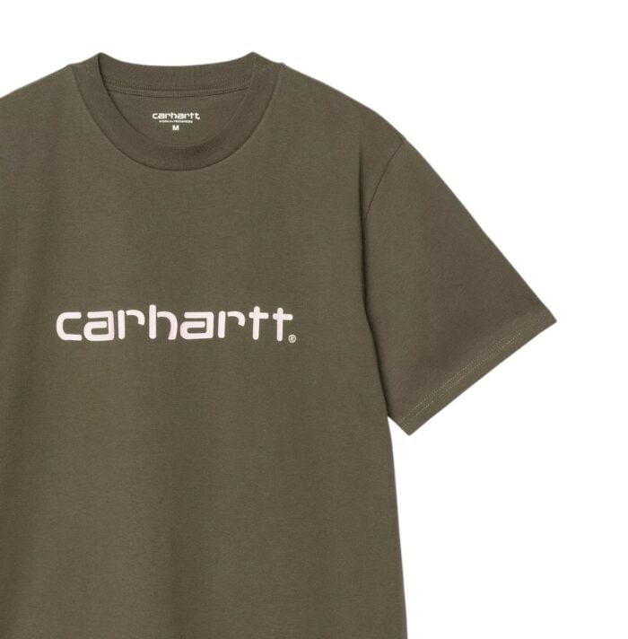 CARHARTT WIP SCRIPT T-SHIRT TURTLE AIR PINK - Image 2
