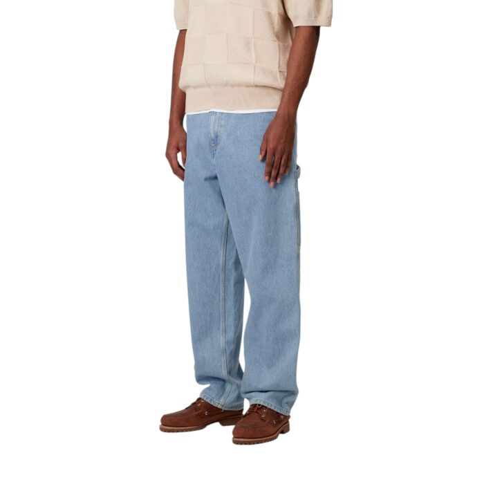 CARHARTT WIP SINGLE KNEE PANT BLUE STONE BLEACHED - Image 3