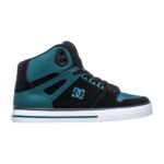 DC PURE HIGH TOP SHOES DK TEAL BLACK