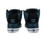 DC PURE HIGH TOP SHOES DK TEAL BLACK - Image 4