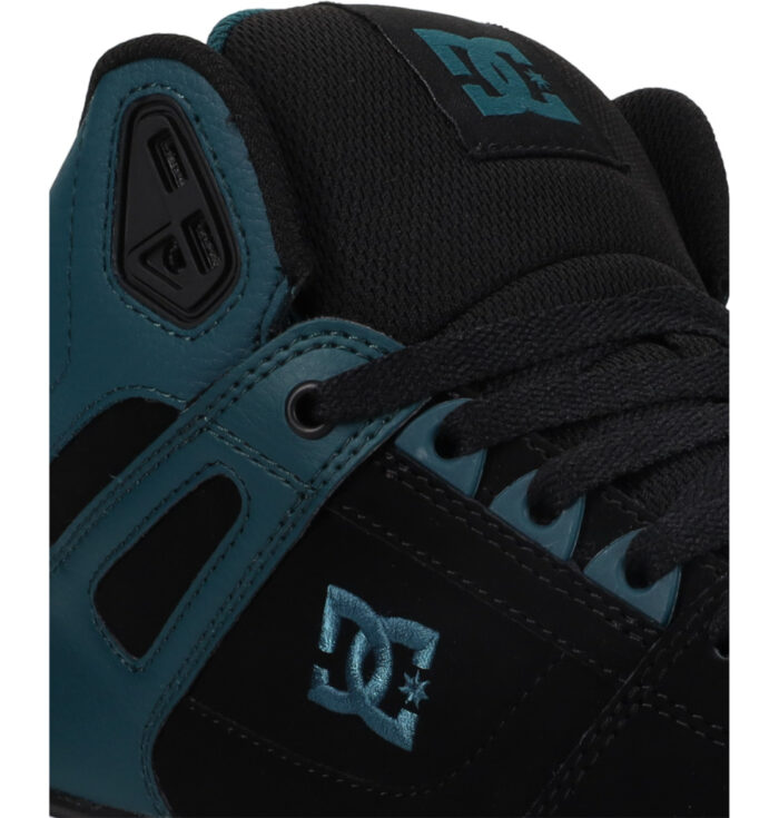 DC PURE HIGH TOP SHOES DK TEAL BLACK - Image 6